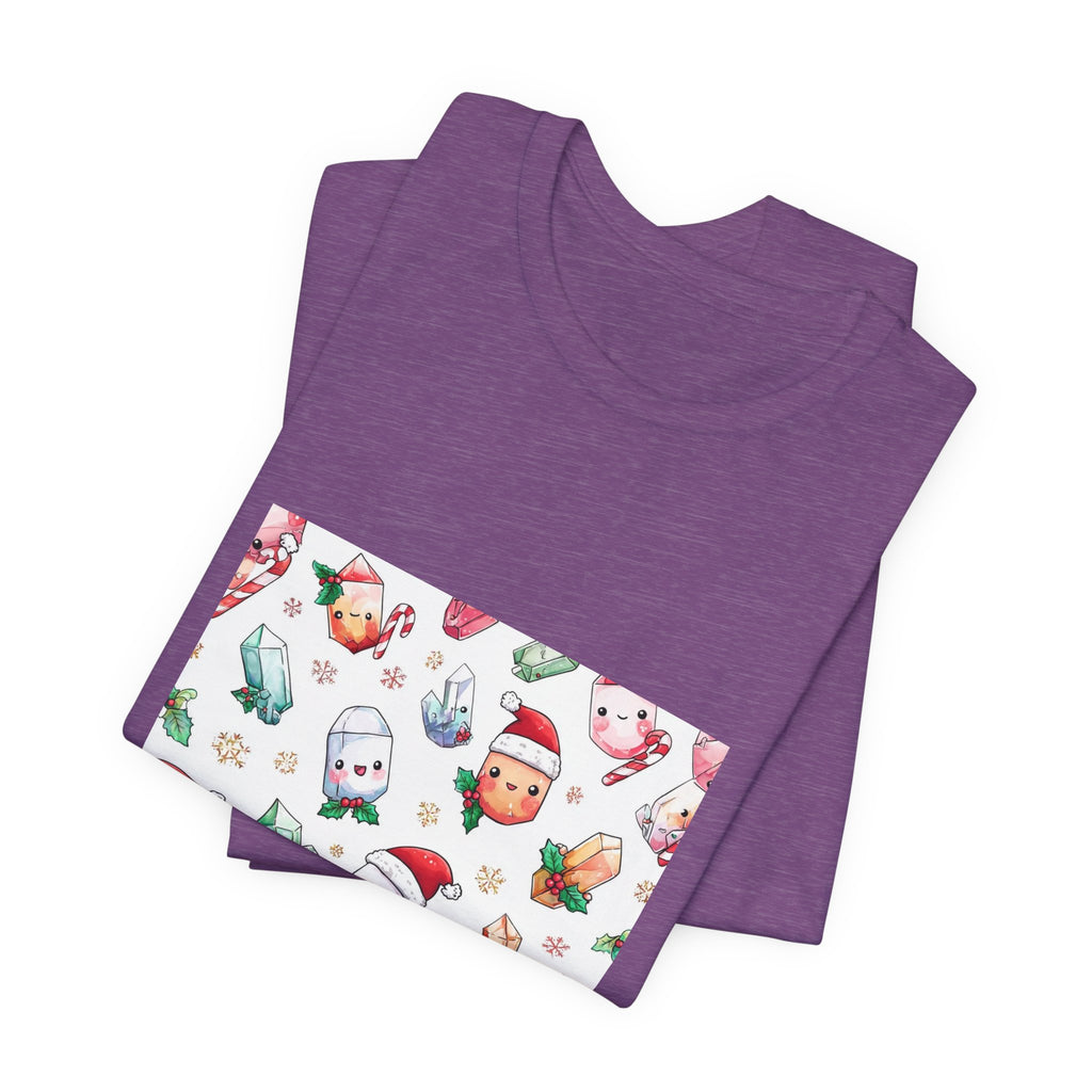 Pastel Christmas Crystal Friends T-Shirt | Royal, Navy & Purple