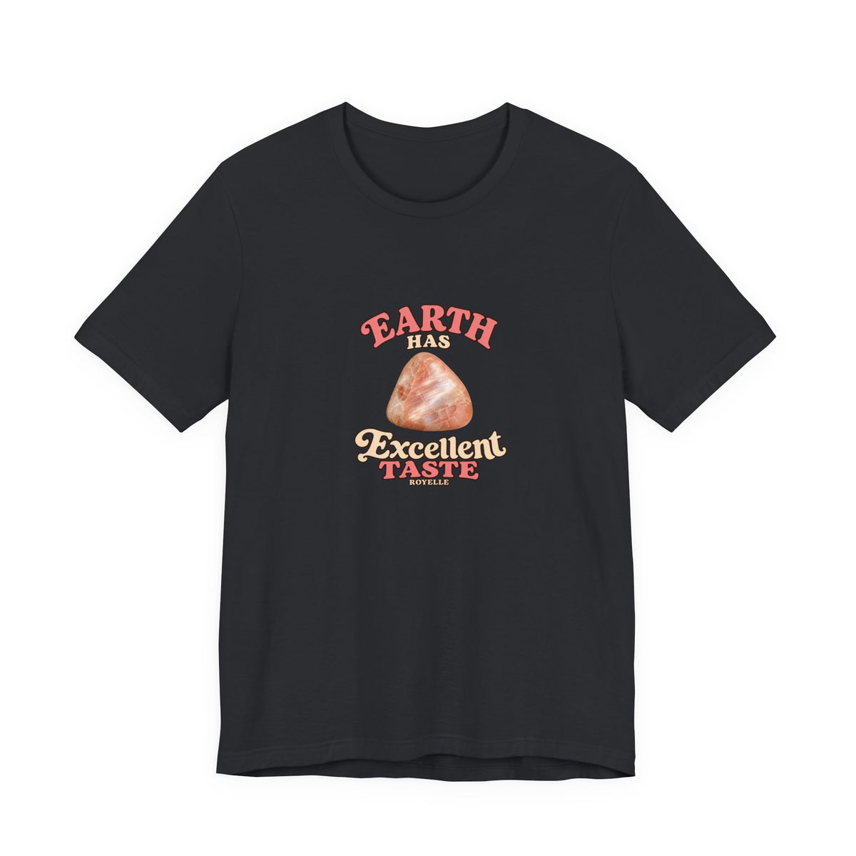 Earth Has Excellent Taste — Peach Moonstone Tee | Dark Neutrals & Reds