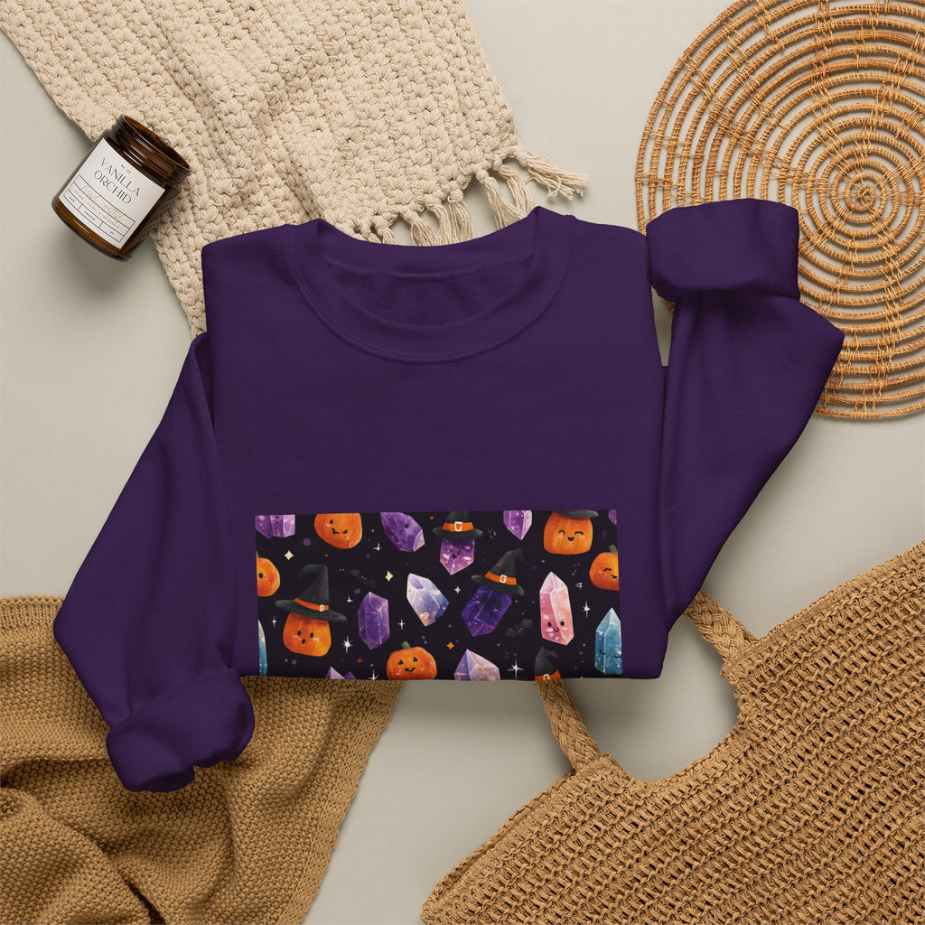 Halloween Crystal Party Crewneck | Blues, Purples & Pinks