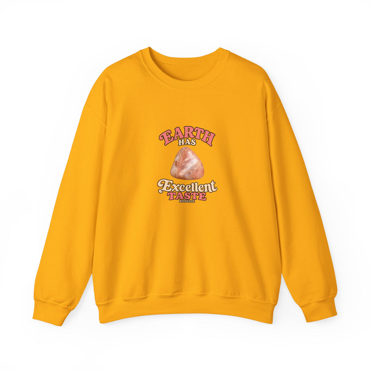 Earth Has Excellent Taste — Peach Moonstone Crewneck | Earth Tones & Brights