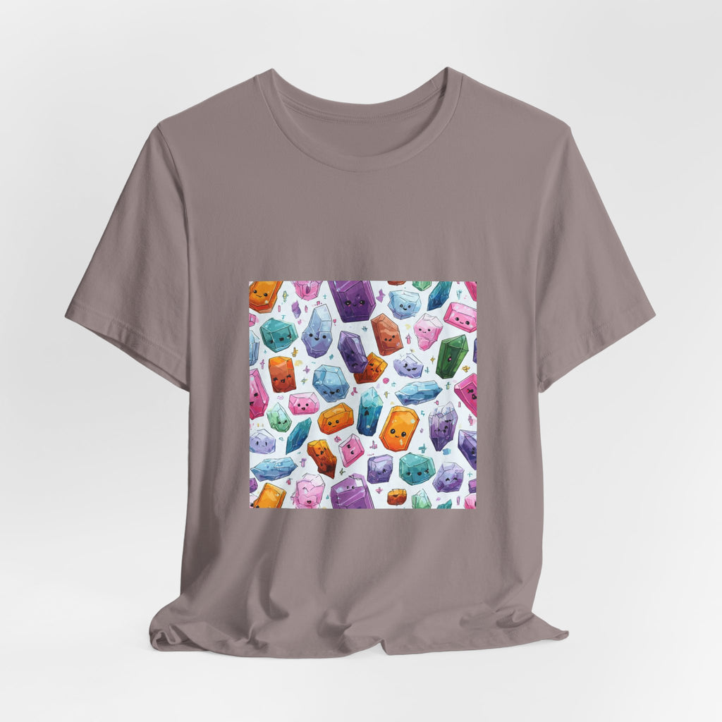 Pastel Crystal Friends T-Shirt | Sandy Neutrals & Oranges