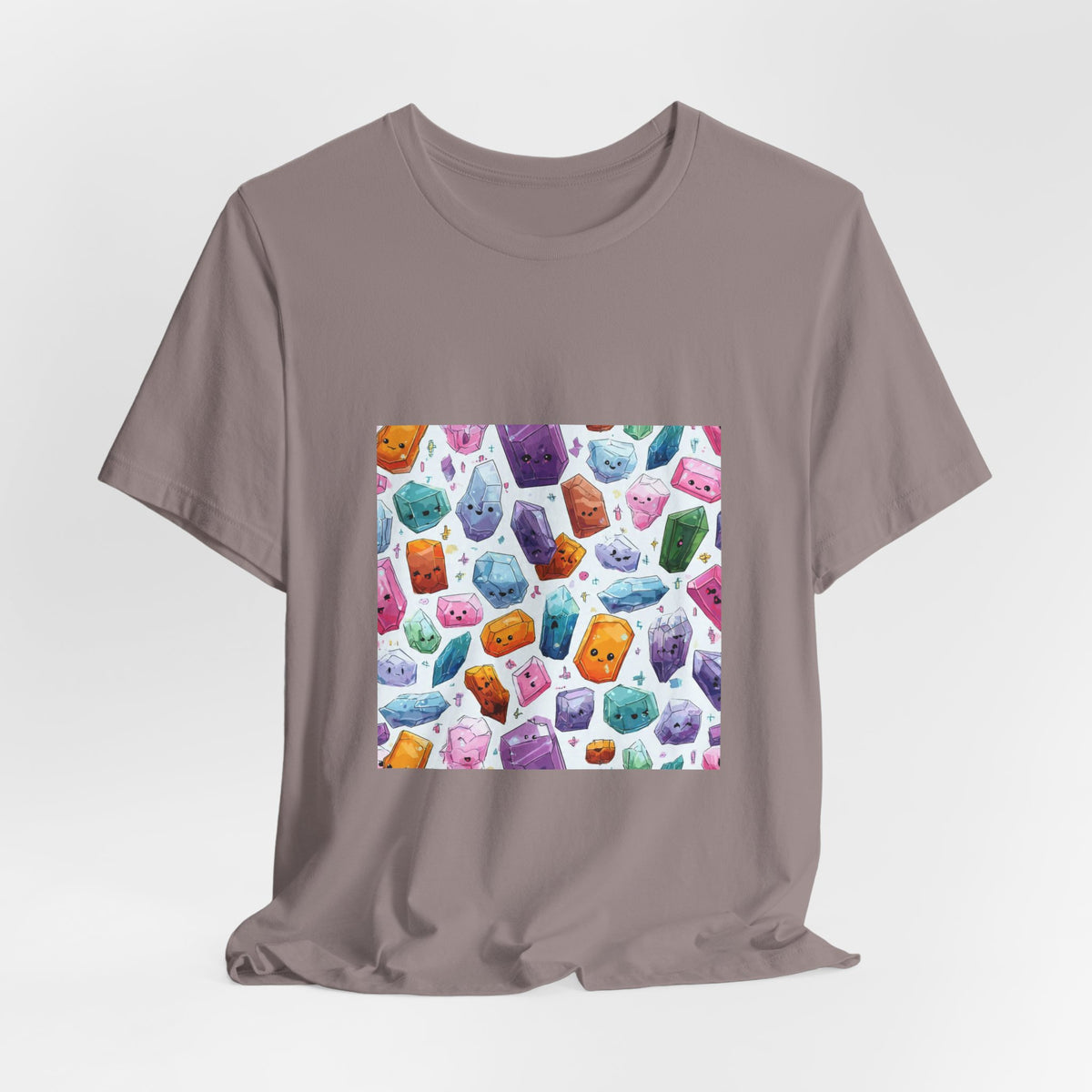 Pastel Crystal Friends T-Shirt | Sandy Neutrals & Oranges