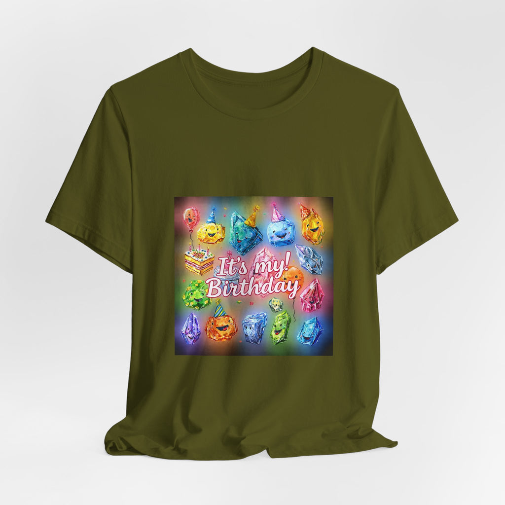 It's My Birthday Crystal Party T-Shirt | Greens