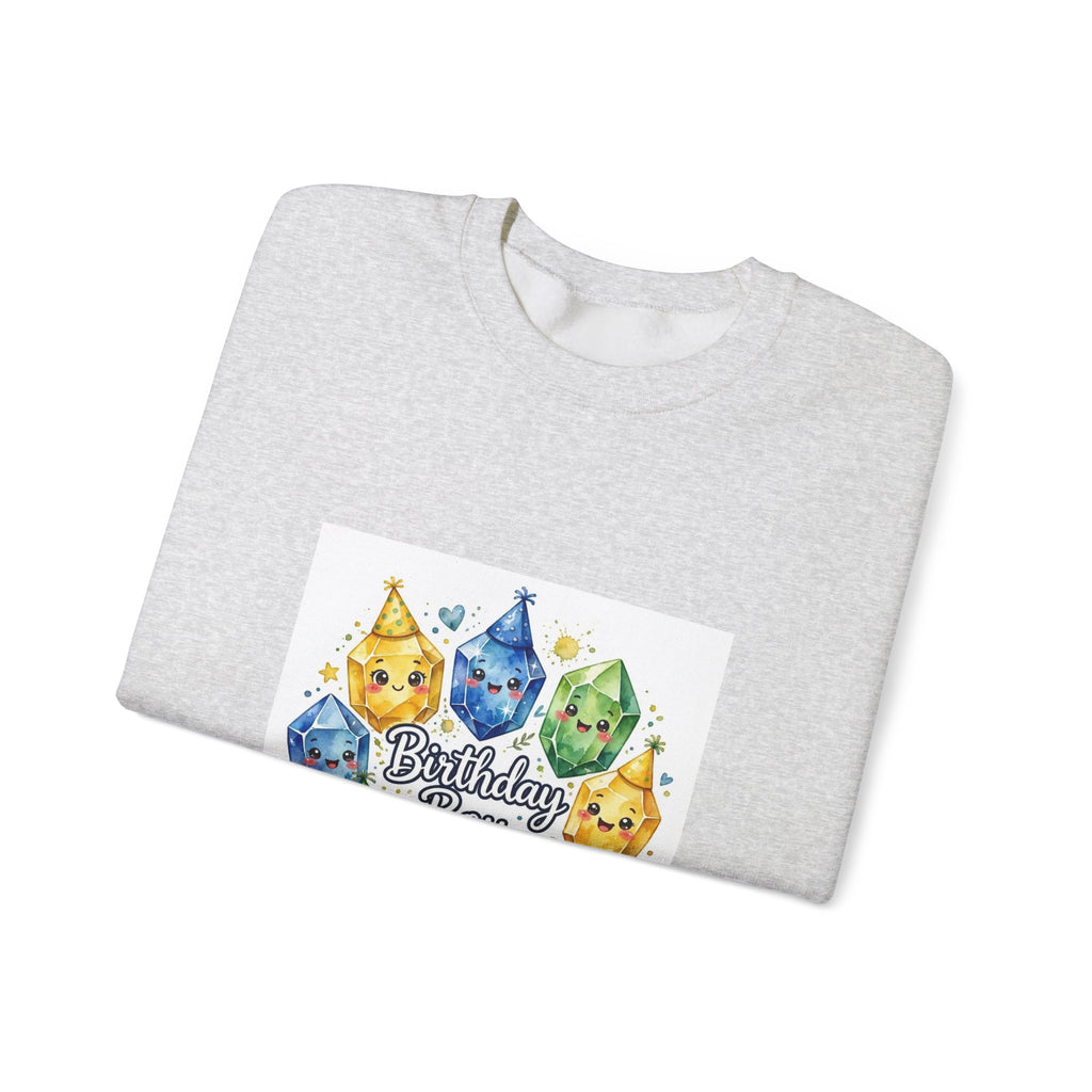 Birthday Boy Crystal Party Crewneck | Neutrals & Reds