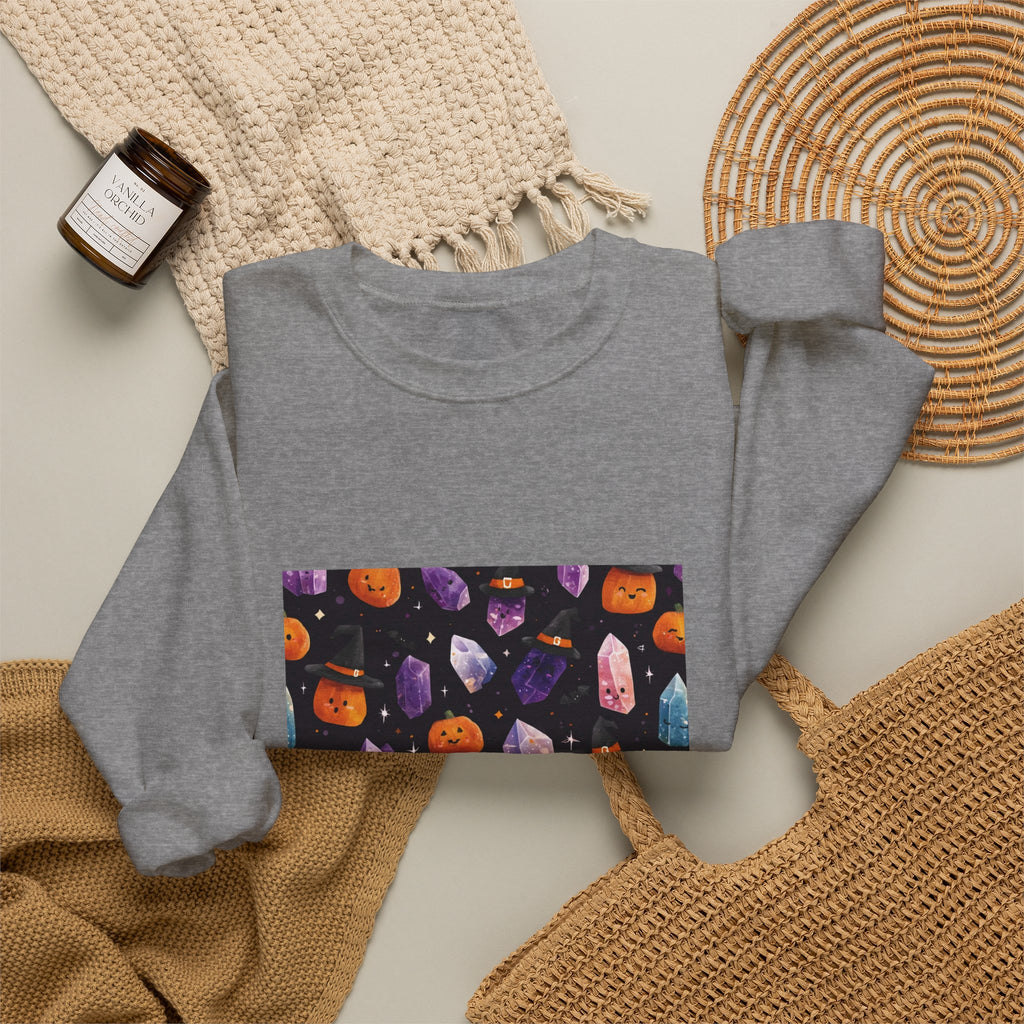 Halloween Crystal Party Crewneck | Neutrals & Reds