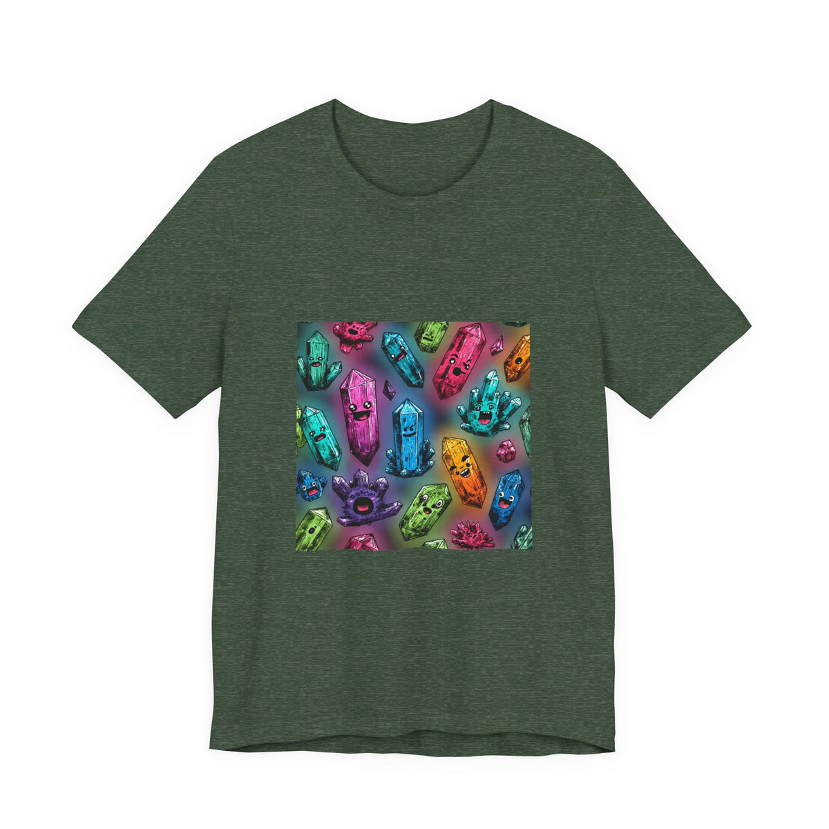 Colorful Crystal Characters T-Shirt | Forest & Ocean