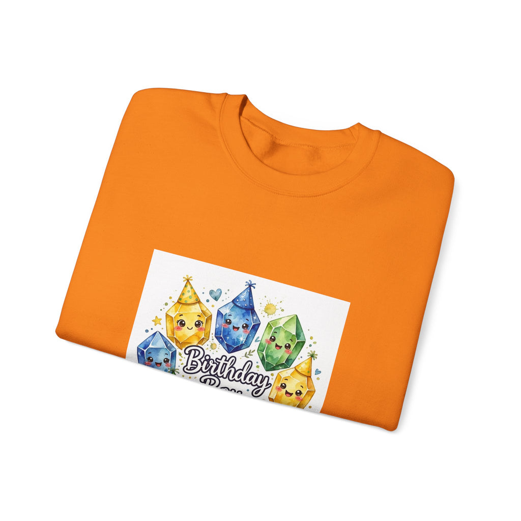 Birthday Boy Crystal Party Crewneck | Earth Tones & Brights