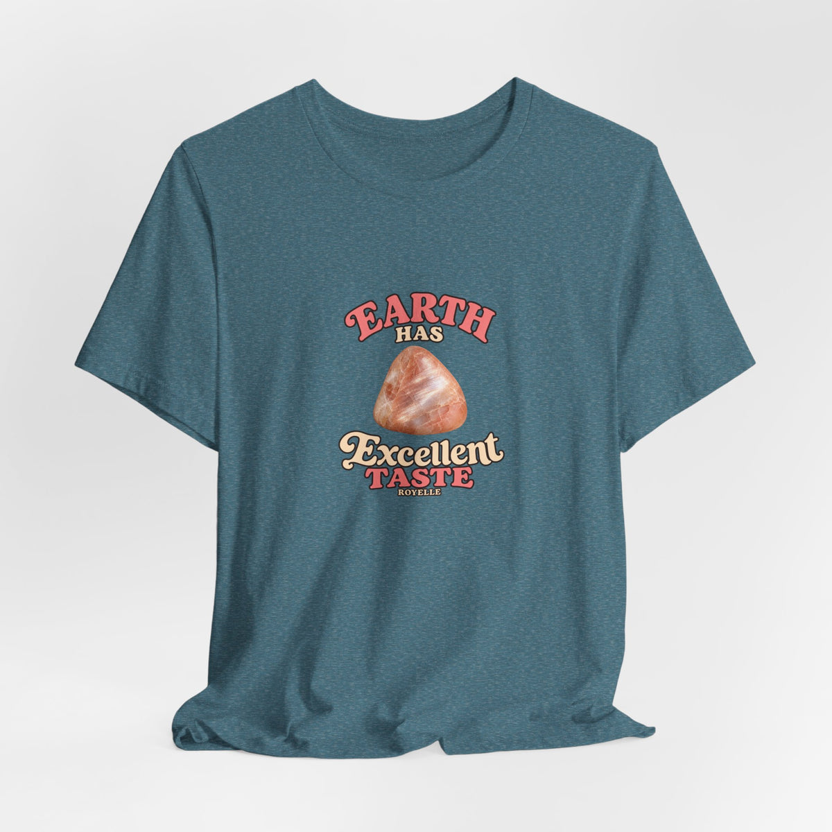 Earth Has Excellent Taste — Peach Moonstone Tee | Forest & Ocean