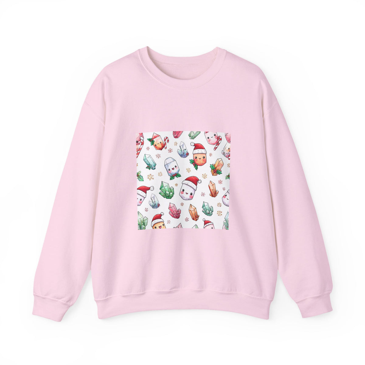 Pastel Christmas Crystal Friends Crewneck | Blues, Purples & Pinks
