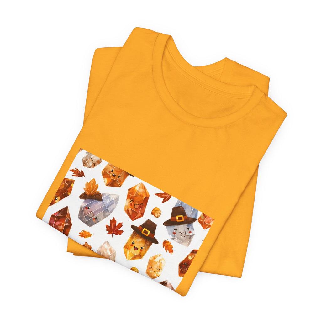 Thanksgiving Crystal Harvest T-Shirt | Golds, Mints & Teal