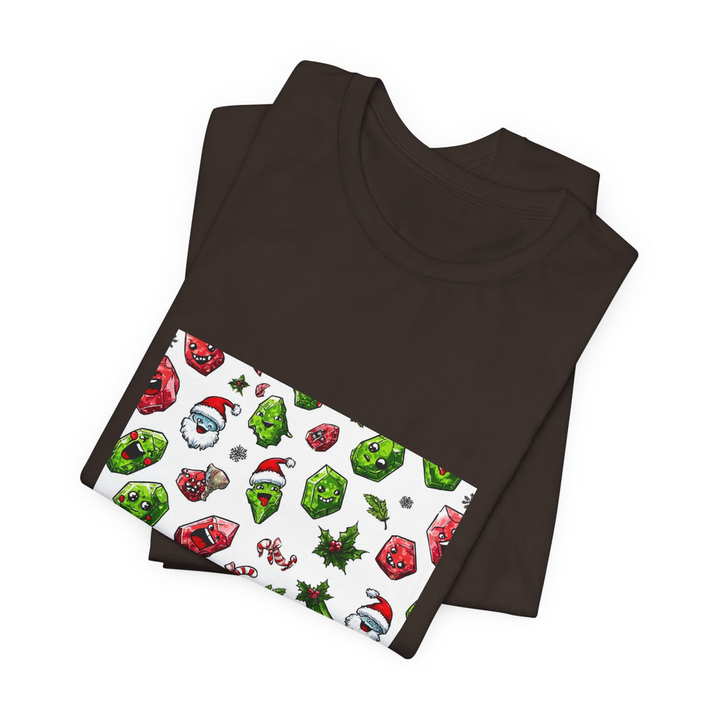 Christmas Crystal Cheer T-Shirt | Earthy Reds & Browns