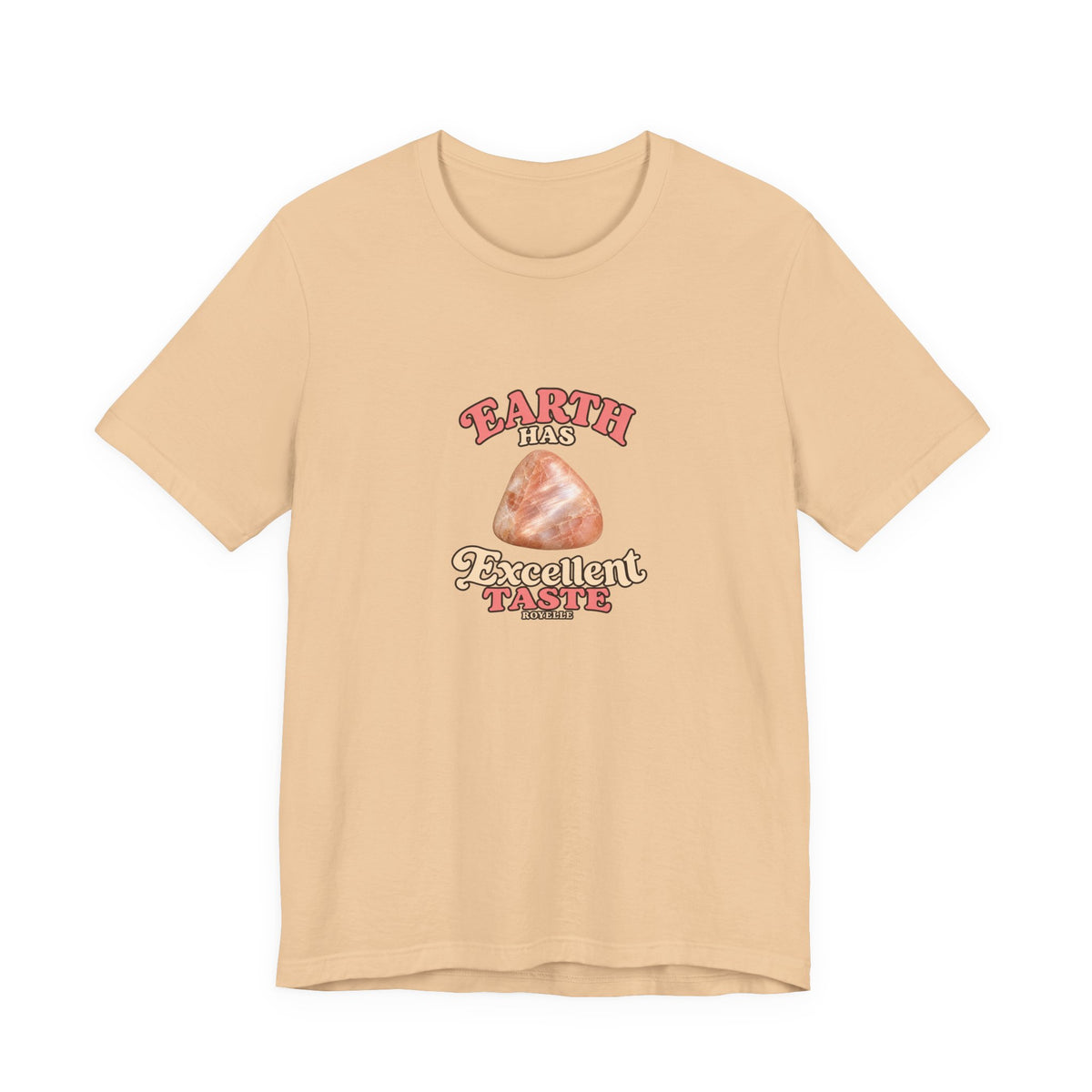 Earth Has Excellent Taste — Peach Moonstone Tee | Sandy Neutrals & Oranges