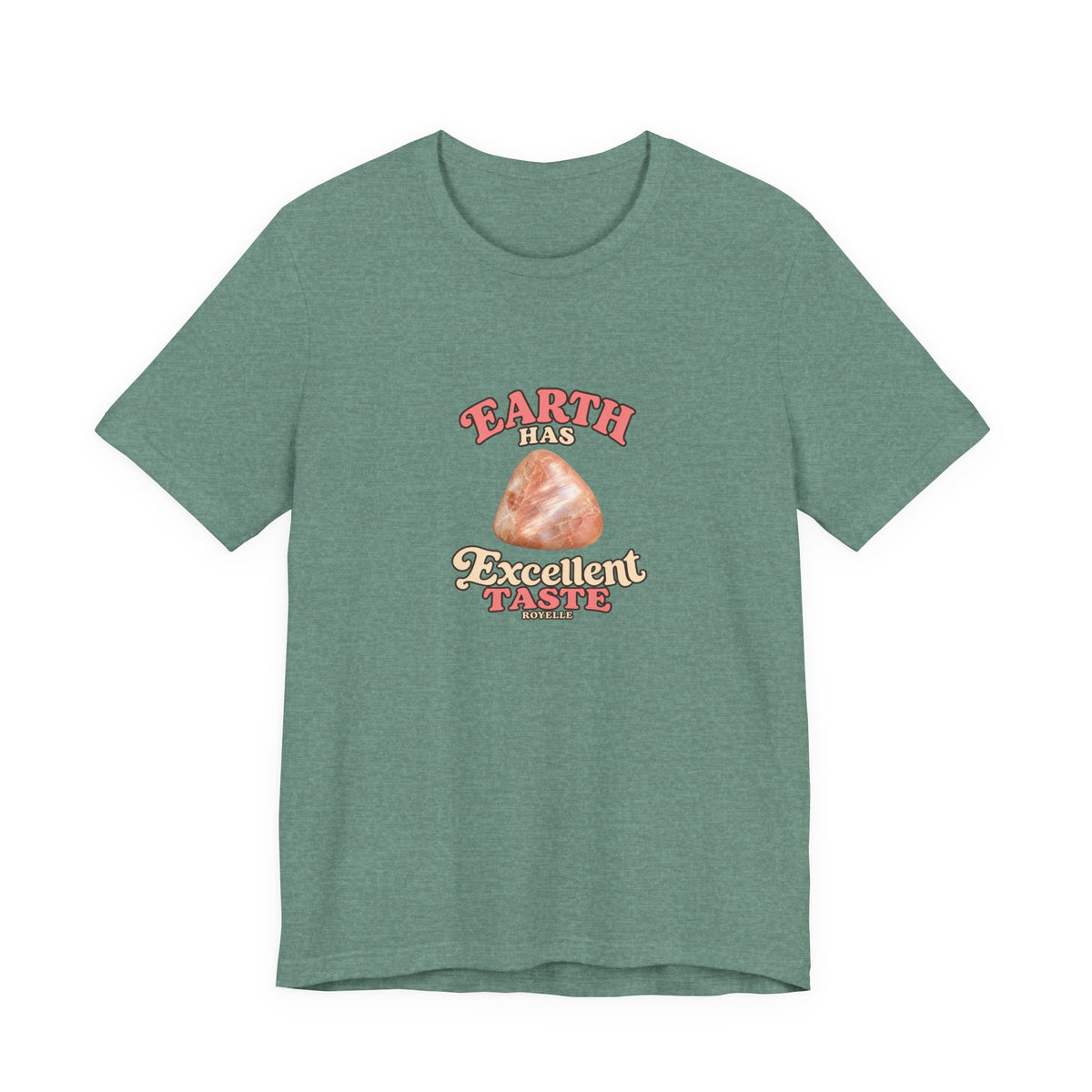 Earth Has Excellent Taste — Peach Moonstone Tee | Forest & Ocean