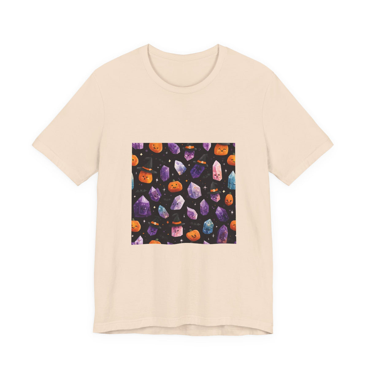 Halloween Crystal Party T-Shirt | Sandy Neutrals & Oranges