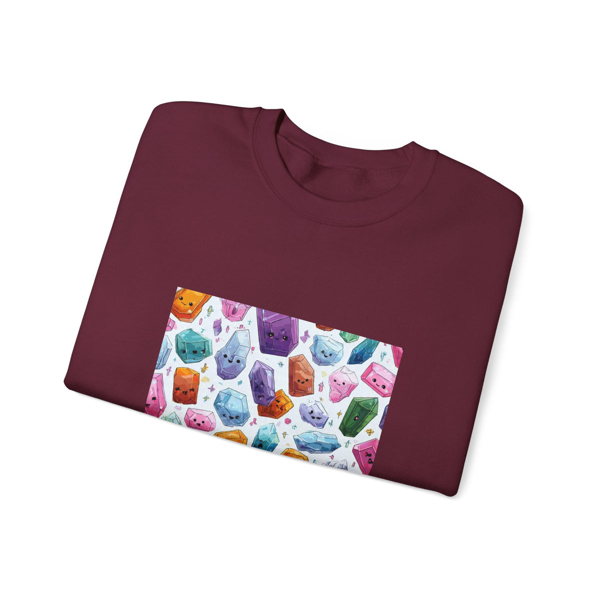 Pastel Crystal Friends Crewneck | Earth Tones & Brights