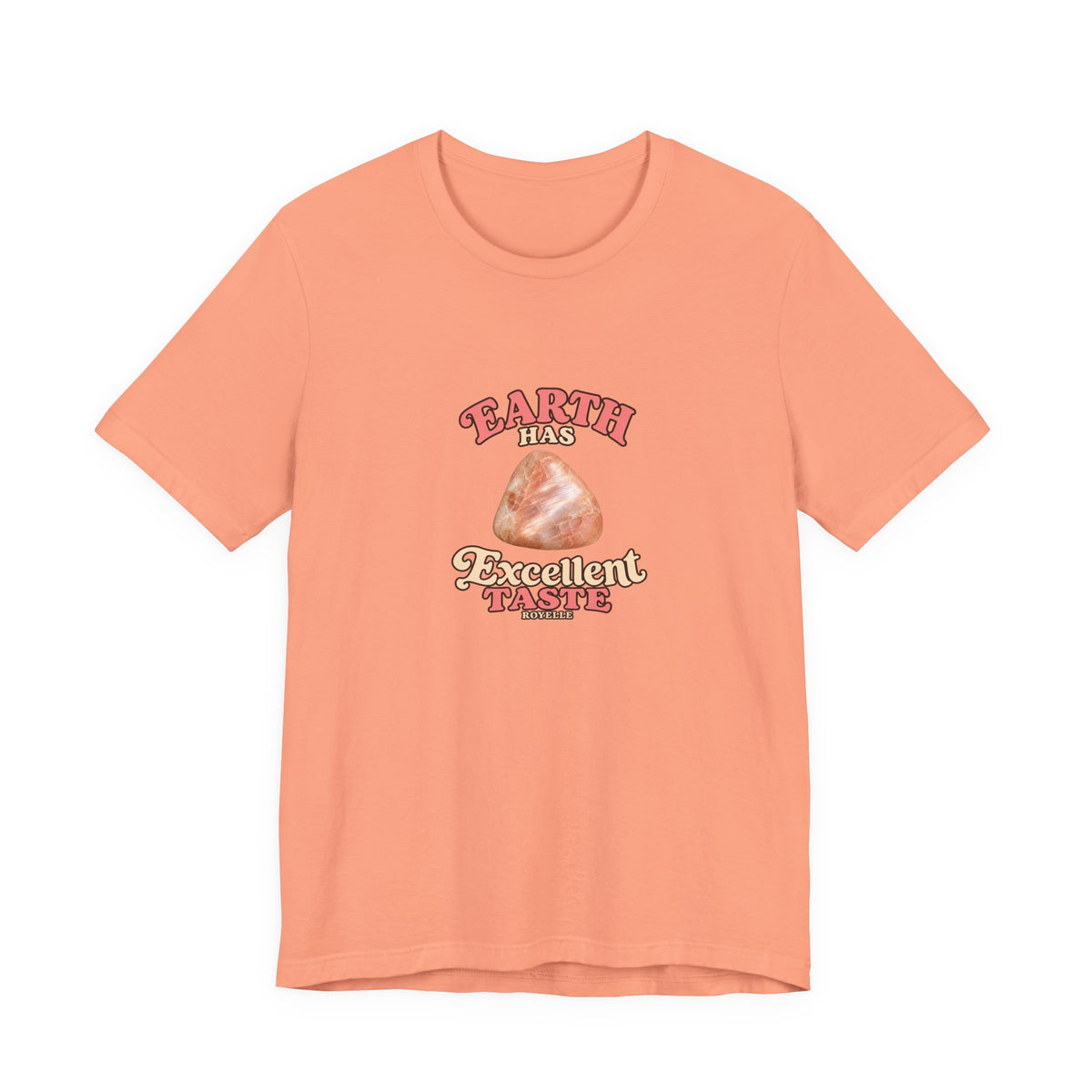 Earth Has Excellent Taste — Peach Moonstone Tee | Peach & Sunset