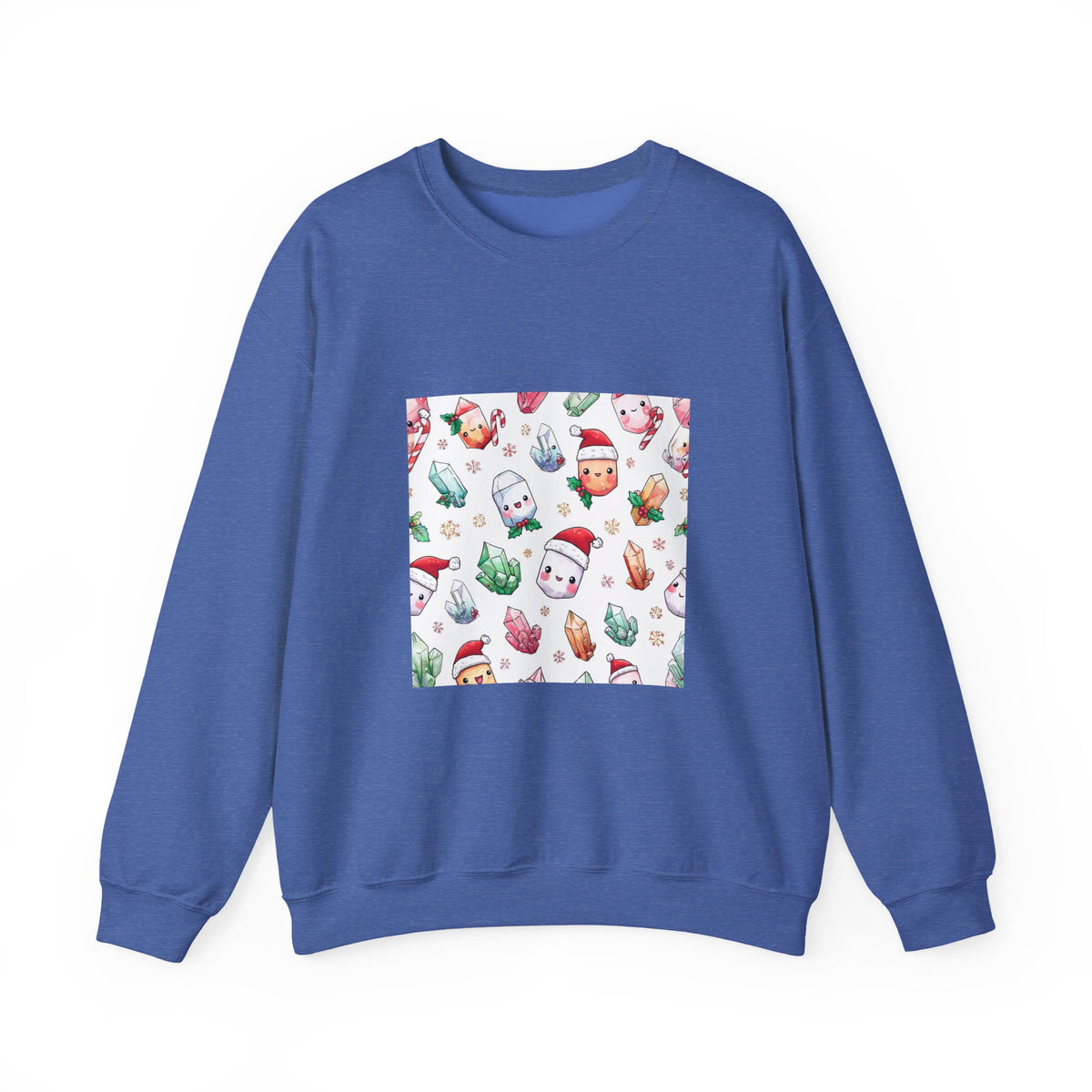 Pastel Christmas Crystal Friends Crewneck | Blues, Purples & Pinks