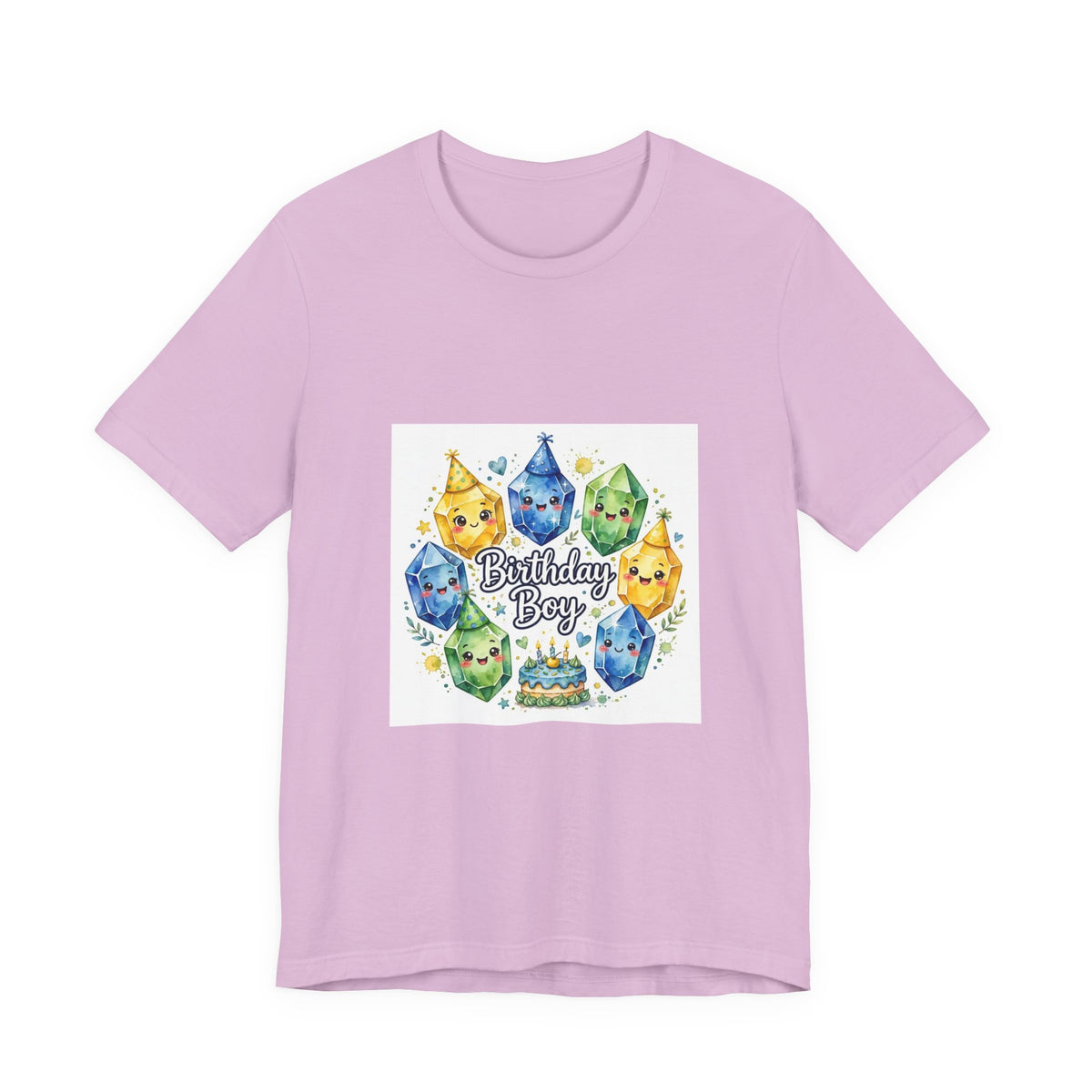 Birthday Boy Crystal Party T-Shirt | Royal, Navy & Purple