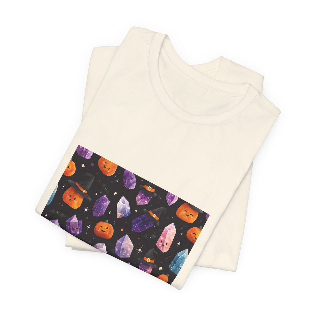 Halloween Crystal Party T-Shirt | Sandy Neutrals & Oranges