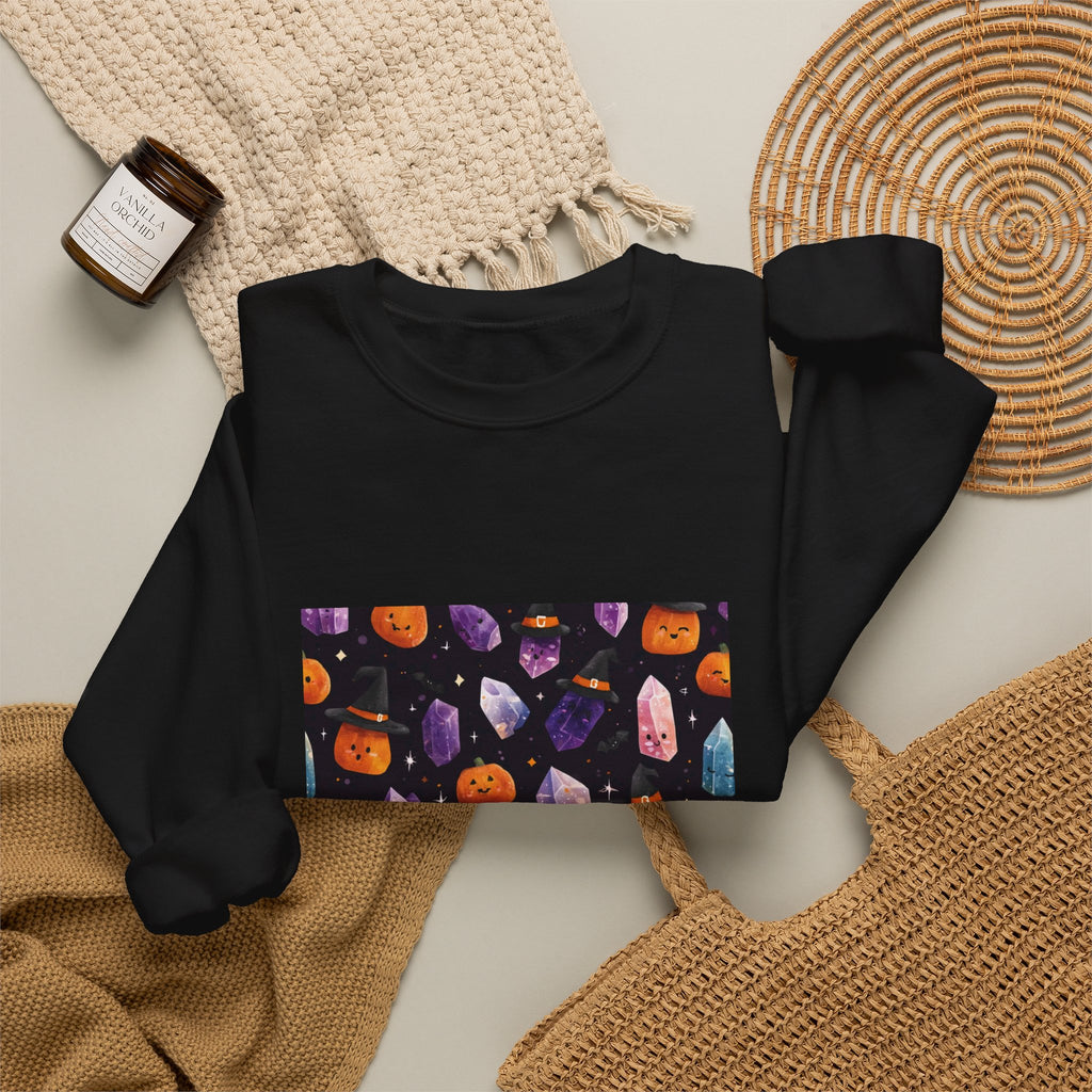Halloween Crystal Party Crewneck | Neutrals & Reds