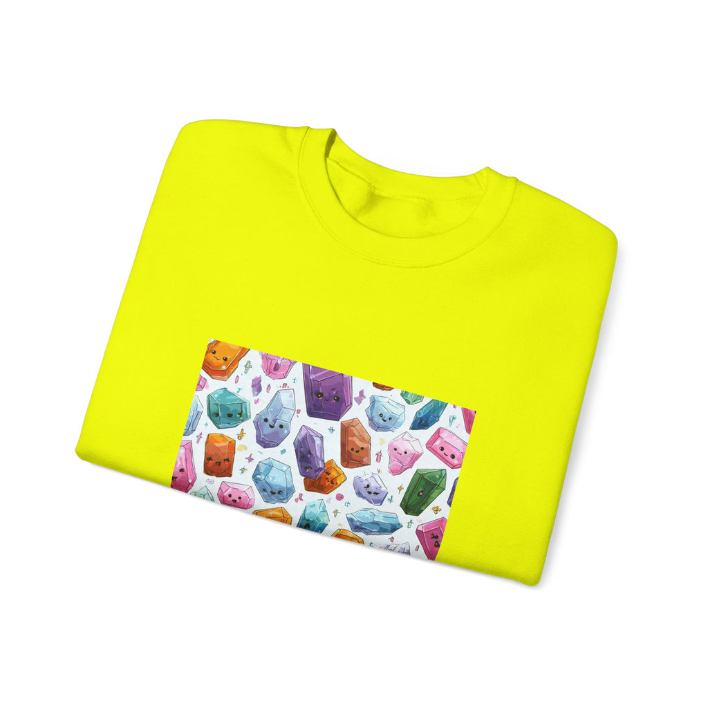 Pastel Crystal Friends Crewneck | Earth Tones & Brights