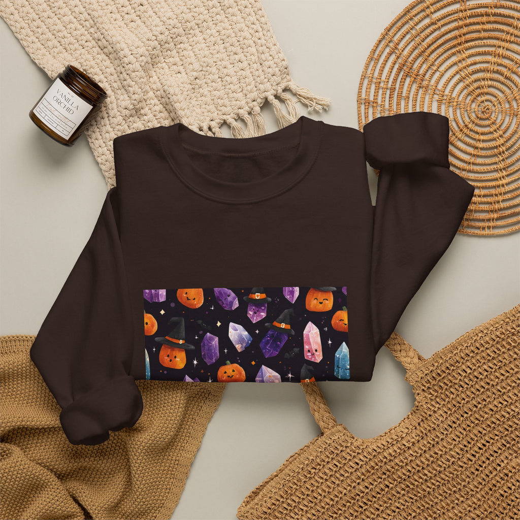 Halloween Crystal Party Crewneck | Earth Tones & Brights