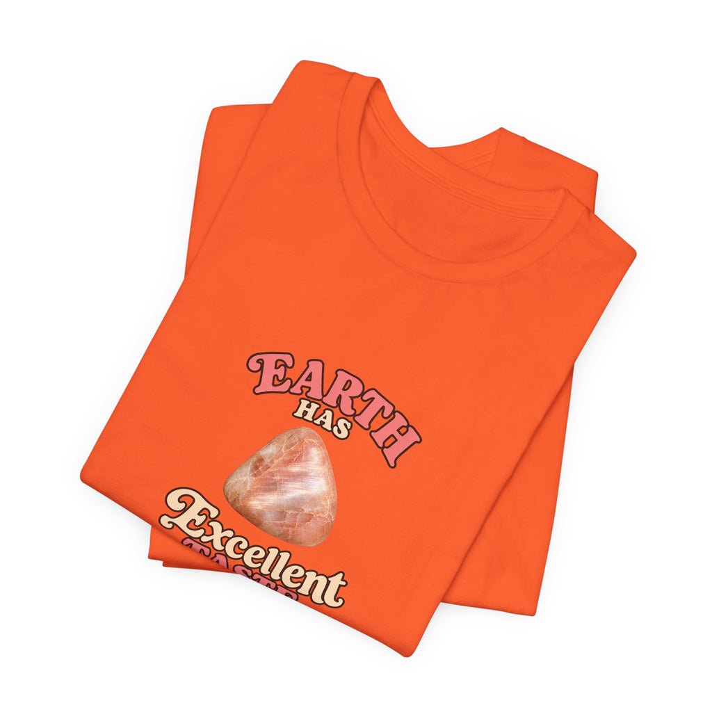 Earth Has Excellent Taste — Peach Moonstone Tee | Sandy Neutrals & Oranges