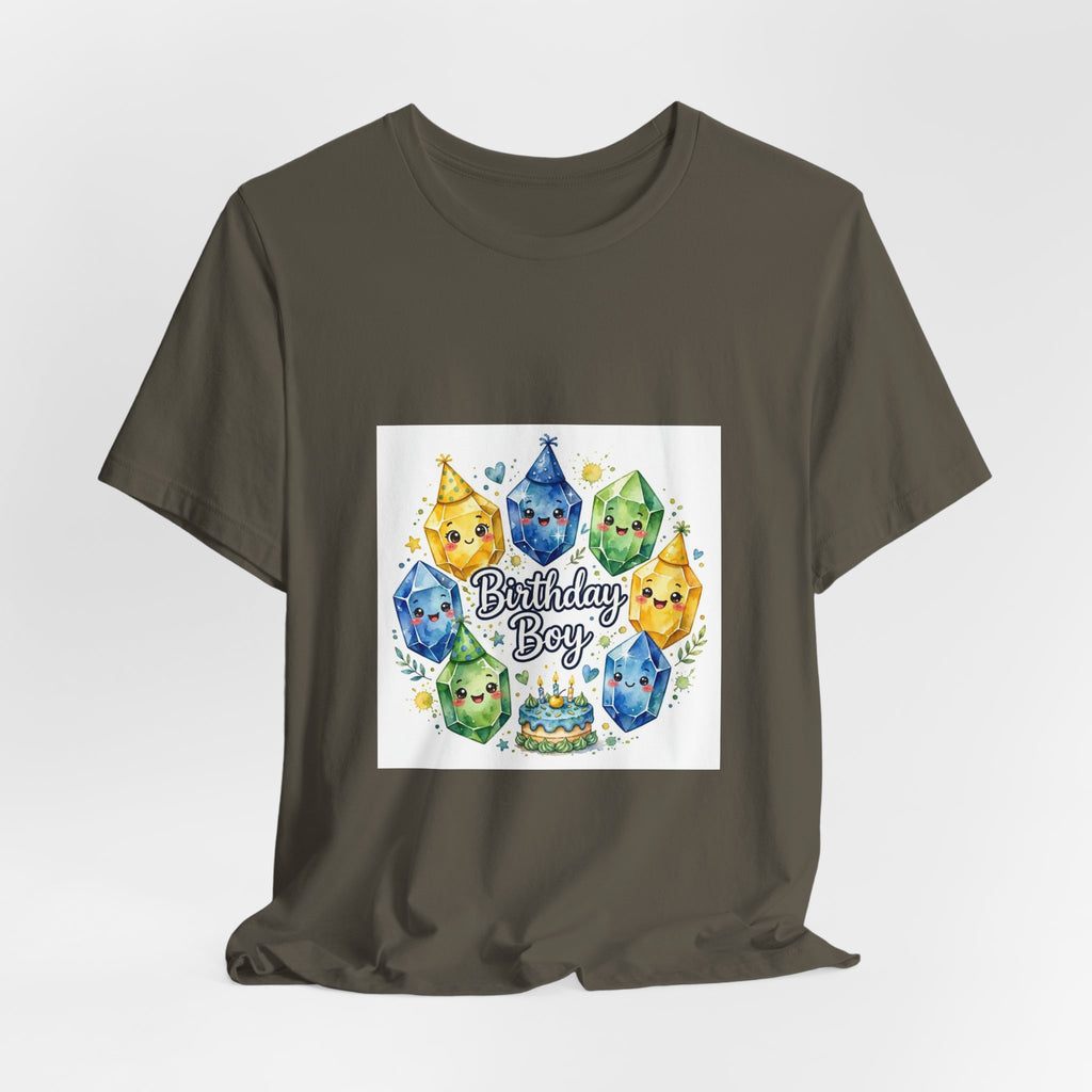 Birthday Boy Crystal Party T-Shirt | Greens