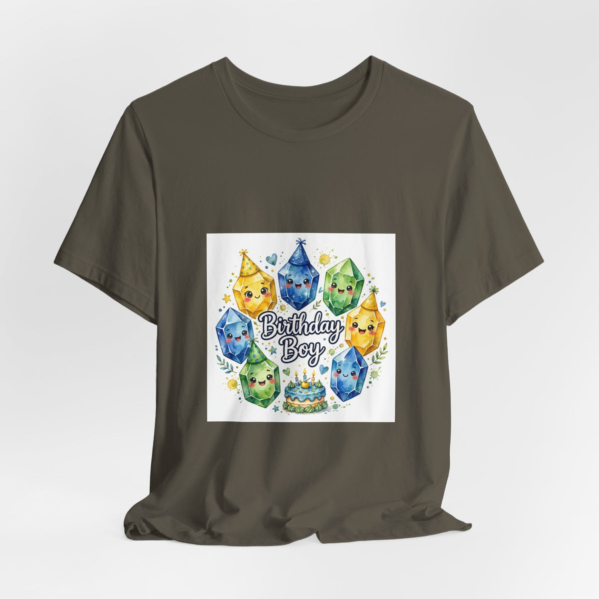 Birthday Boy Crystal Party T-Shirt | Greens
