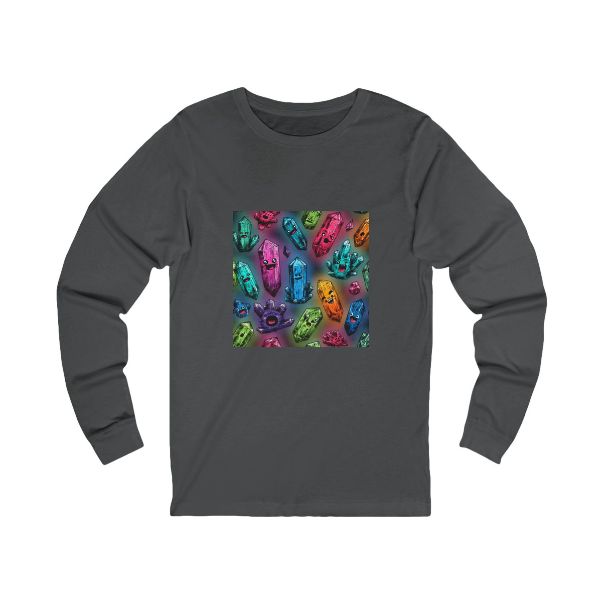 Colorful Crystal Characters Long Sleeve T-Shirt