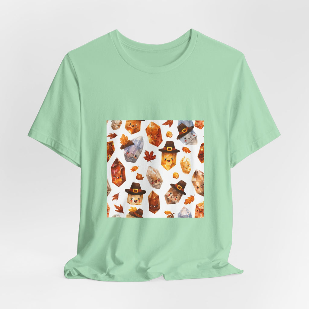 Thanksgiving Crystal Harvest T-Shirt | Golds, Mints & Teal