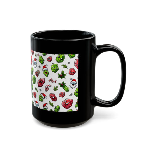 Christmas Crystal Cheer Black Mug