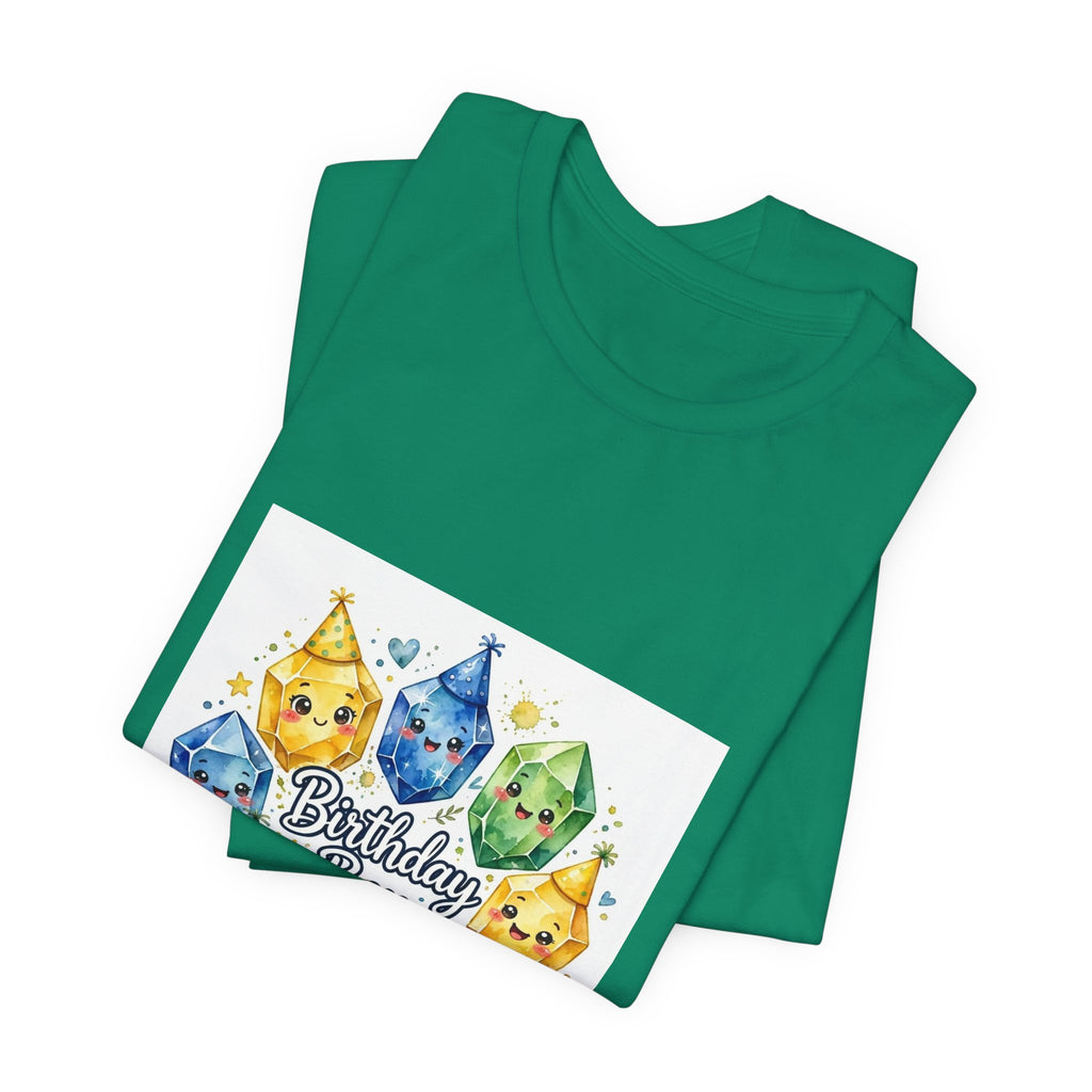 Birthday Boy Crystal Party T-Shirt | Greens