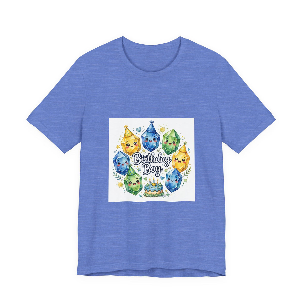 Birthday Boy Crystal Party T-Shirt | Royal, Navy & Purple