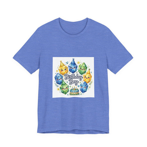 Birthday Boy Crystal Party T-Shirt | Royal, Navy & Purple