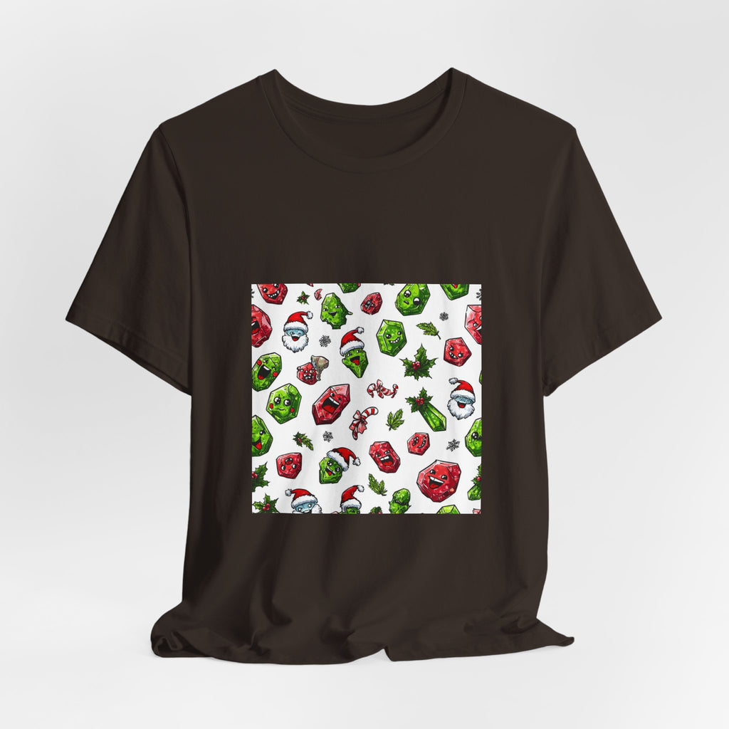 Christmas Crystal Cheer T-Shirt | Earthy Reds & Browns
