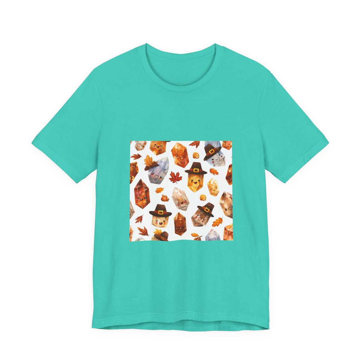 Thanksgiving Crystal Harvest T-Shirt | Golds, Mints & Teal