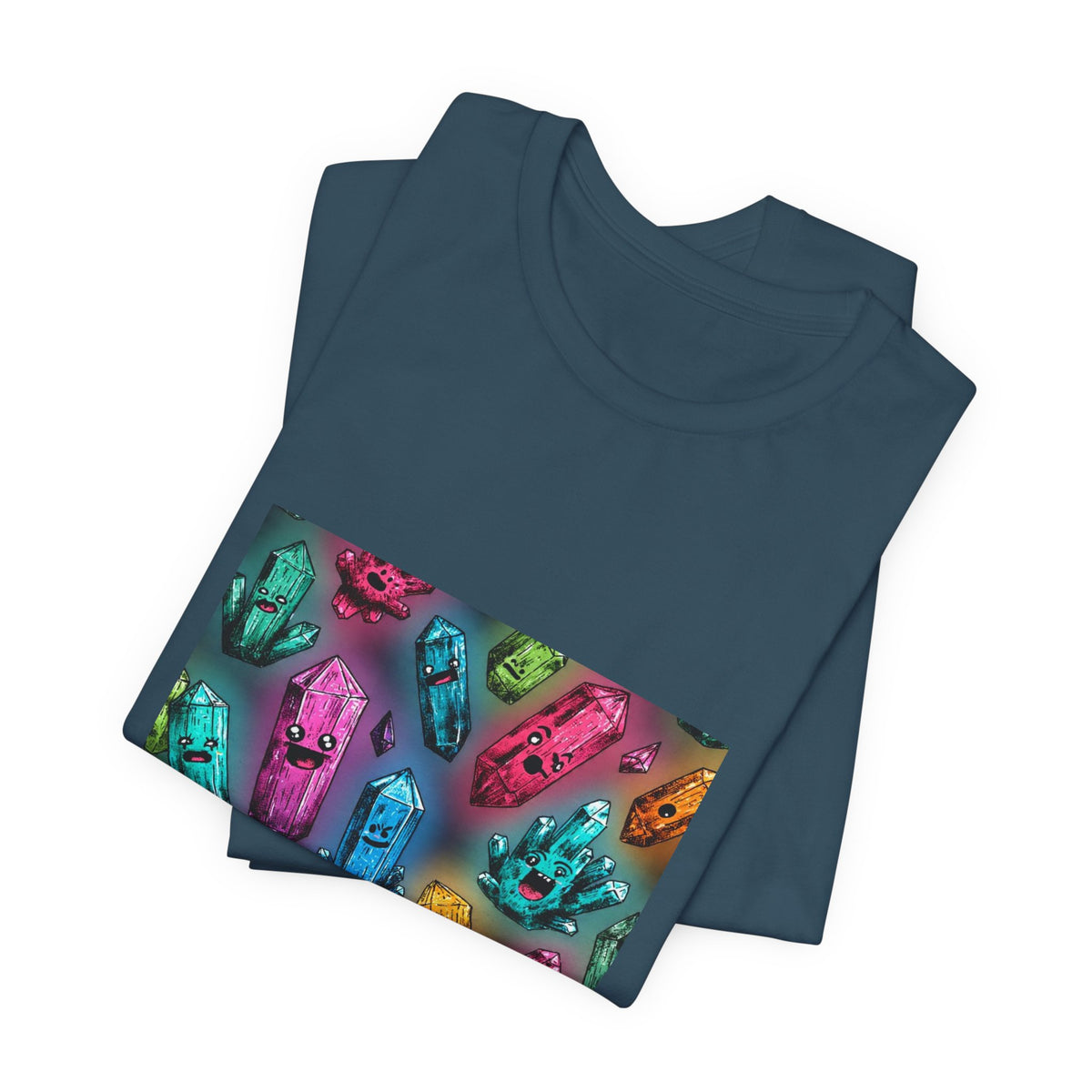 Colorful Crystal Characters T-Shirt | Forest & Ocean