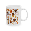 Thanksgiving Crystal Harvest White Mug