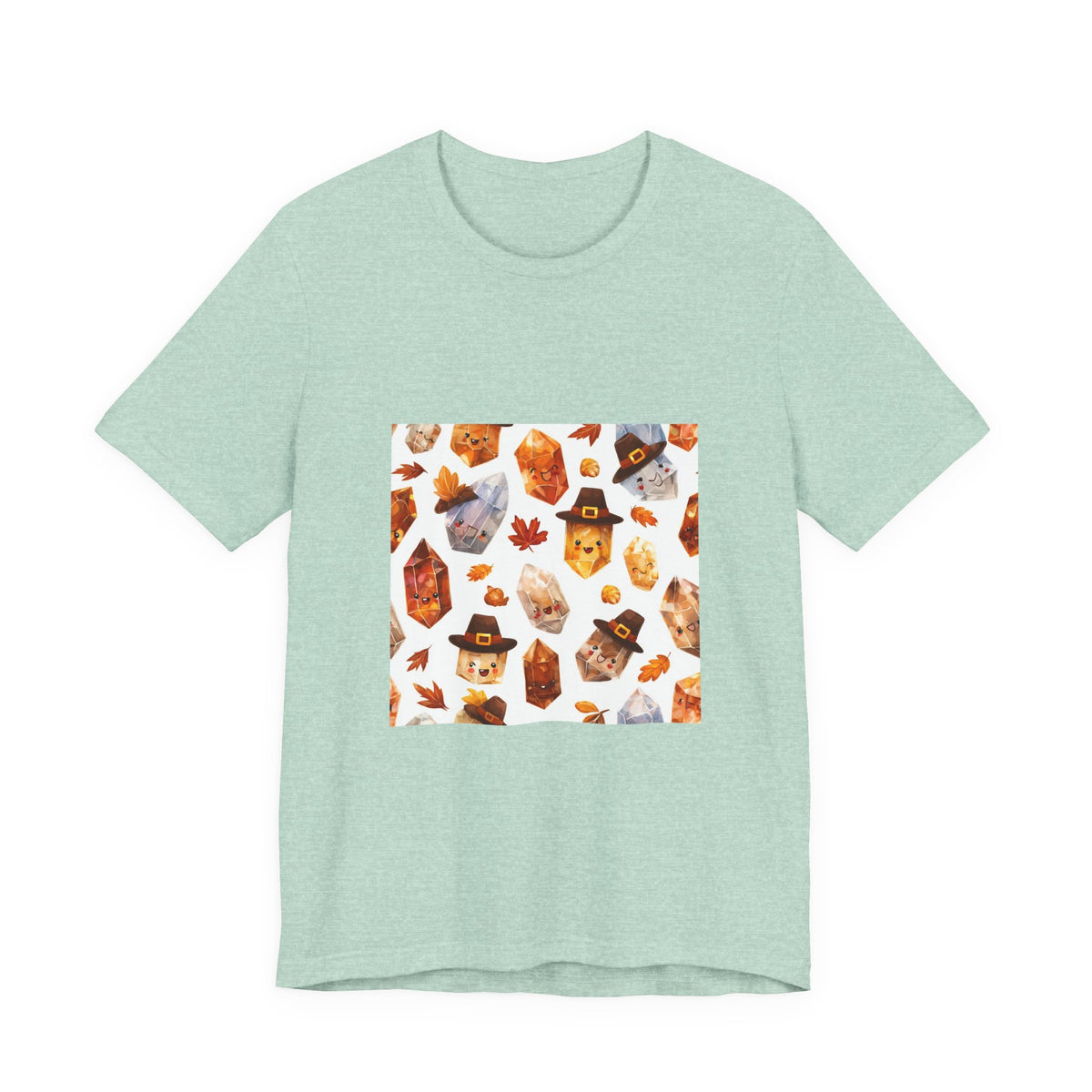 Thanksgiving Crystal Harvest T-Shirt | Golds, Mints & Teal