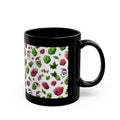 Christmas Crystal Cheer Black Mug