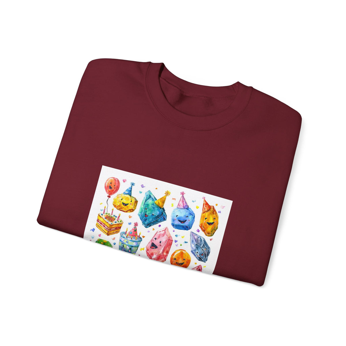 Crystal Birthday Party Crewneck | Earth Tones & Brights