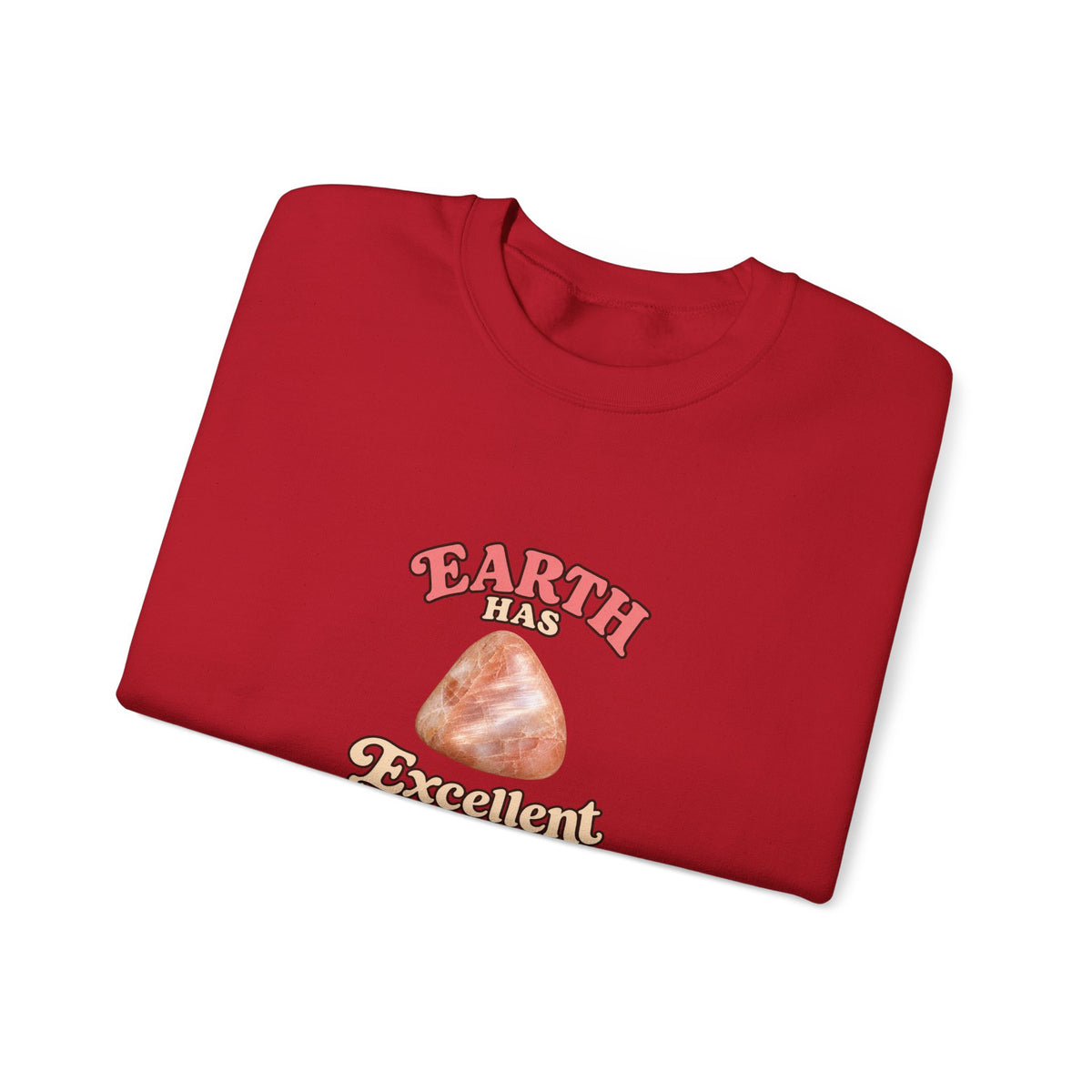 Earth Has Excellent Taste — Peach Moonstone Crewneck | Neutrals & Reds