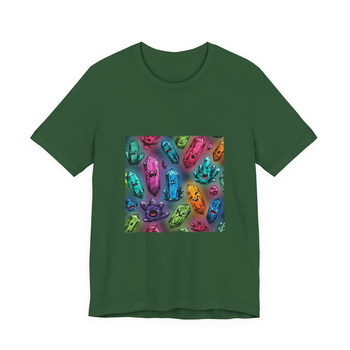 Colorful Crystal Characters T-Shirt | Forest & Ocean