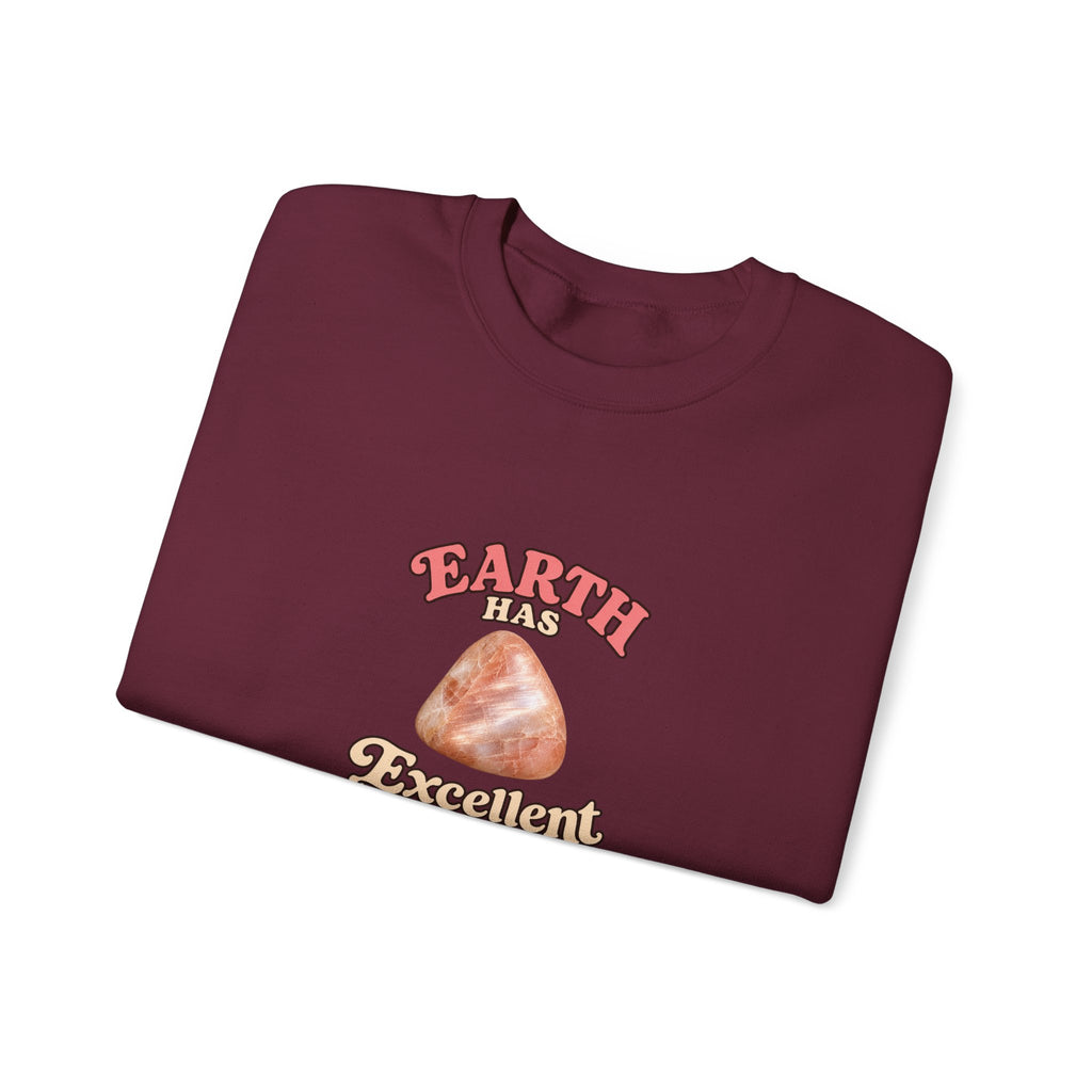 Earth Has Excellent Taste — Peach Moonstone Crewneck | Earth Tones & Brights