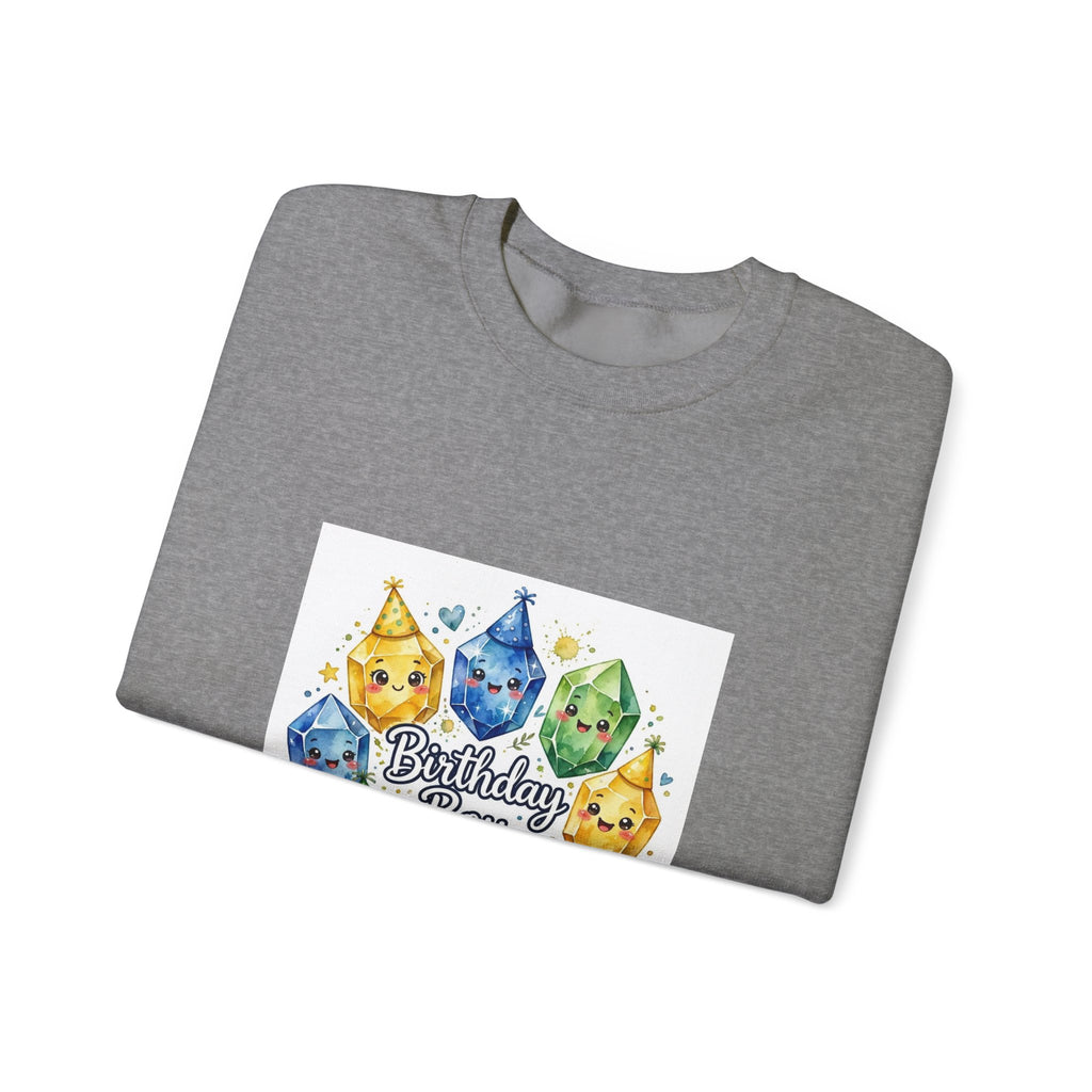 Birthday Boy Crystal Party Crewneck | Neutrals & Reds