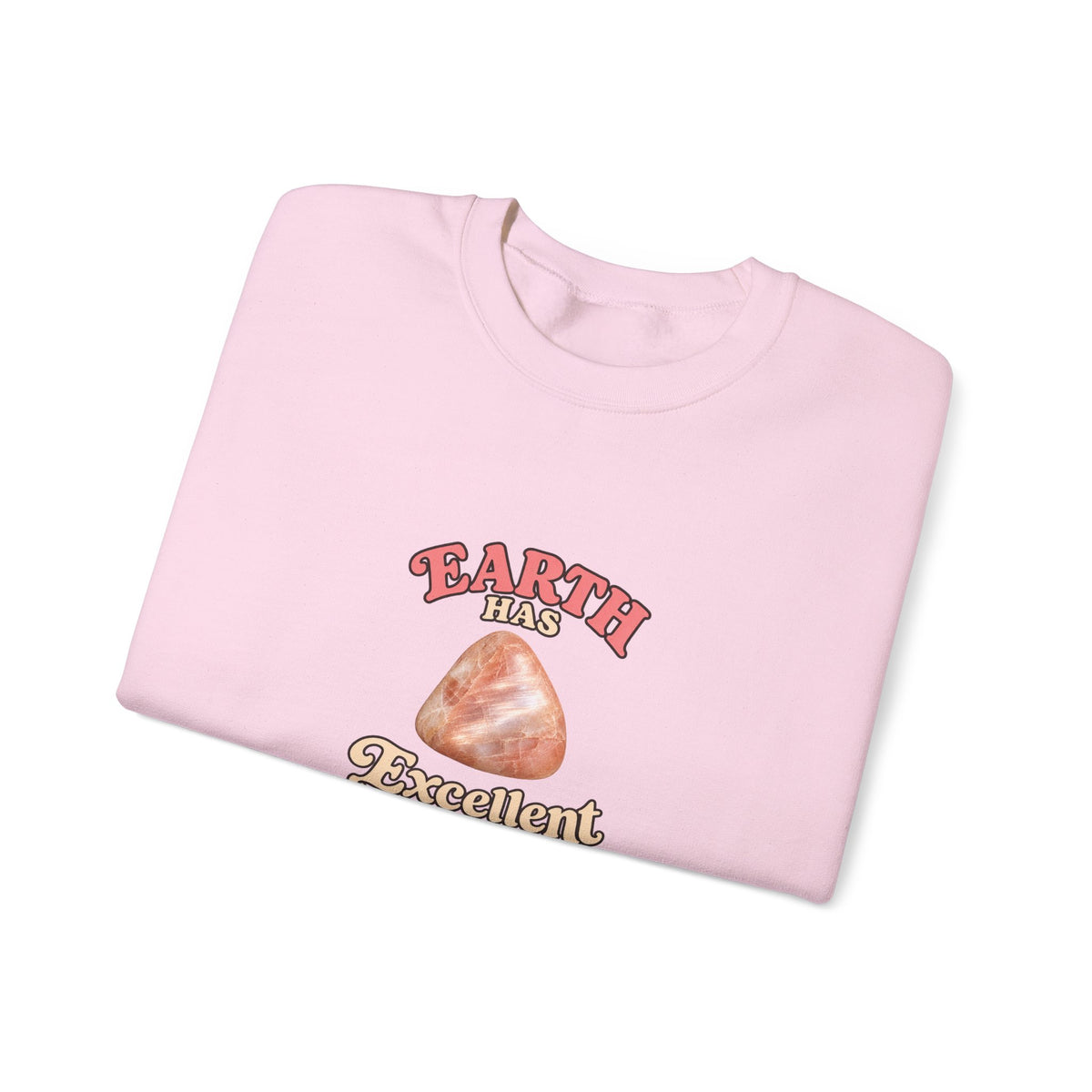 Earth Has Excellent Taste — Peach Moonstone Crewneck | Blues, Purples & Pinks