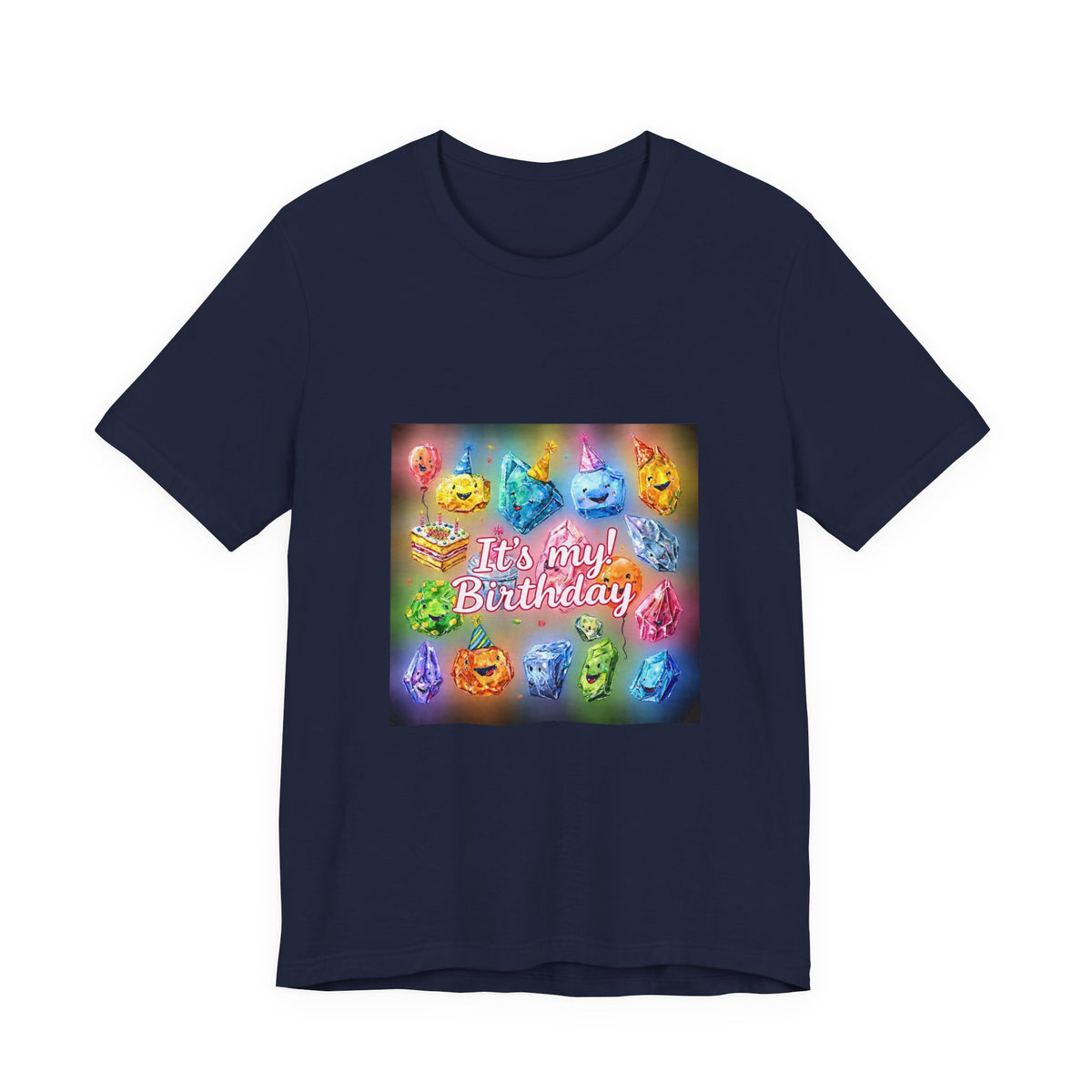 It's My Birthday Crystal Party T-Shirt | Royal, Navy & Purple