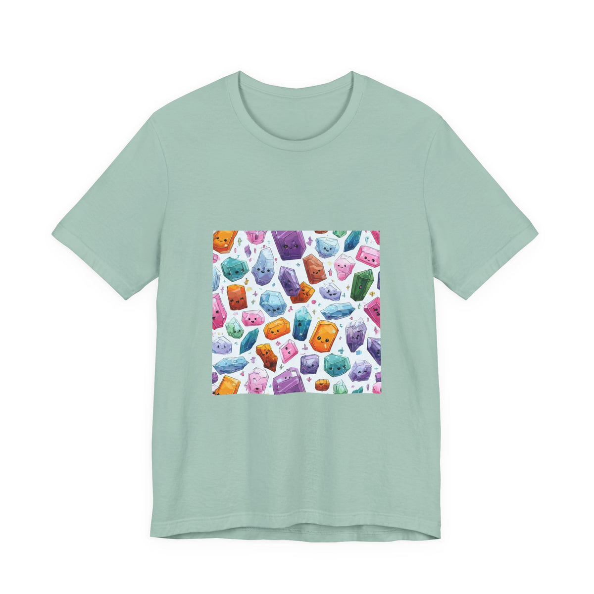 Pastel Crystal Friends T-Shirt | Soft Blues