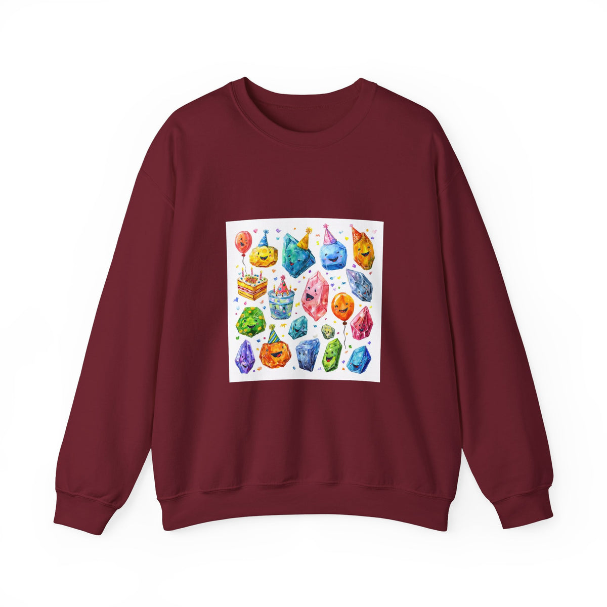 Crystal Birthday Party Crewneck | Earth Tones & Brights